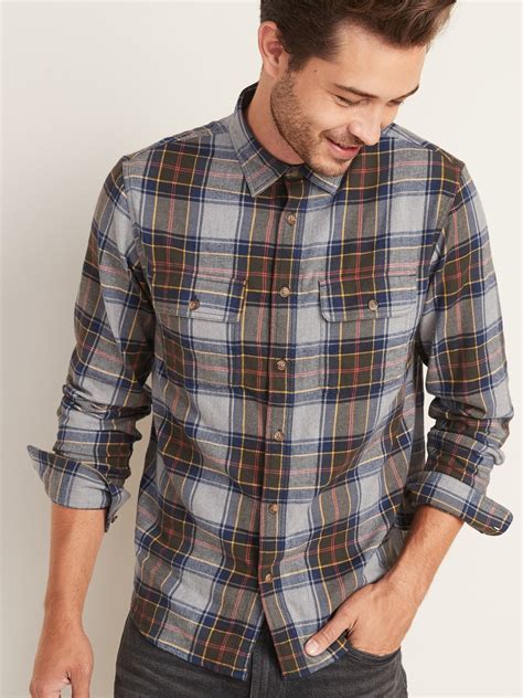 flannel t-shirts for men